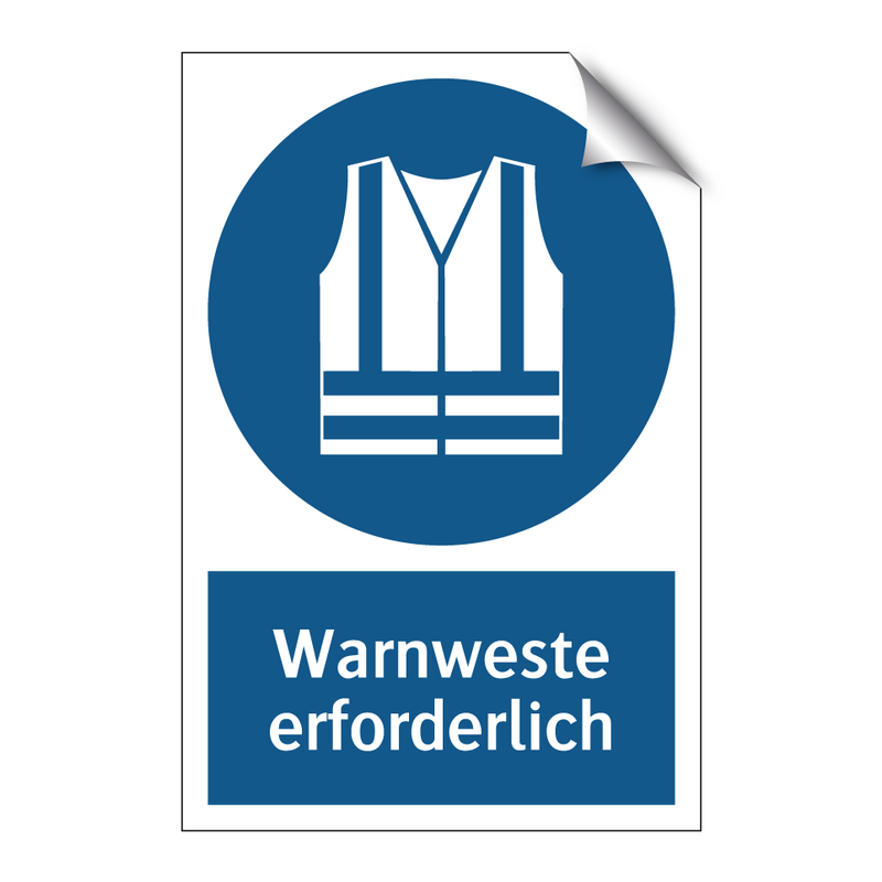 Warnweste erforderlich
