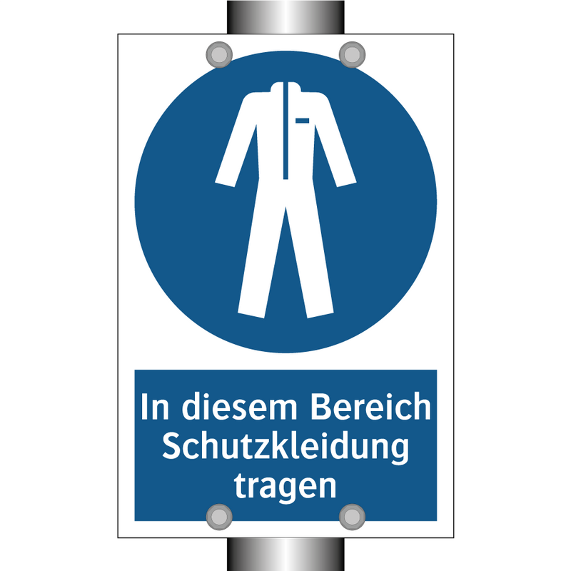 In diesem Bereich Schutzkleidung tragen