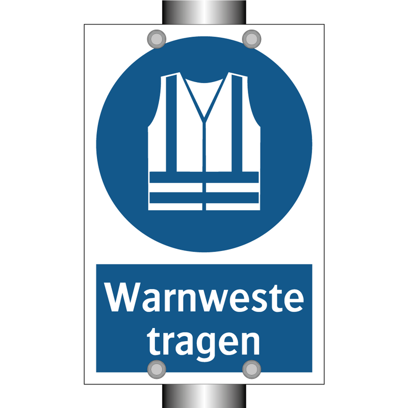 Warnweste tragen