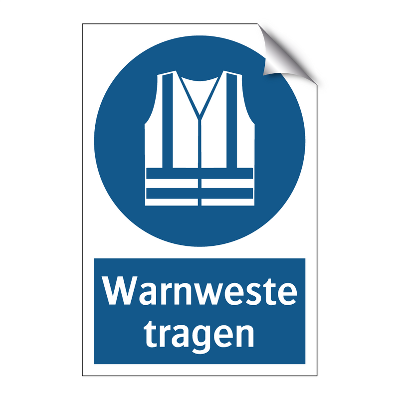 Warnweste tragen