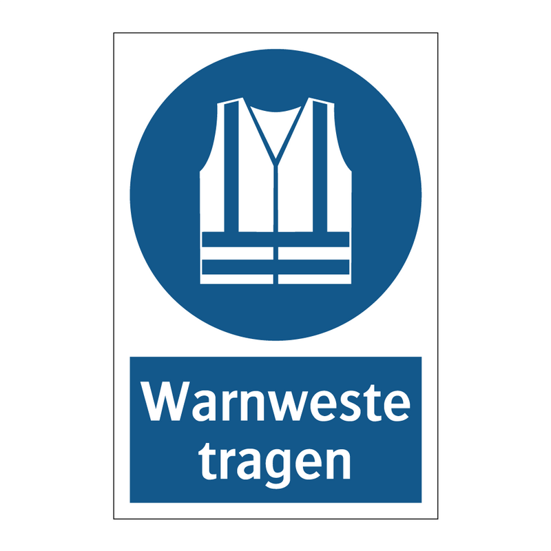 Warnweste tragen