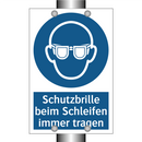 Schutzbrille beim Schleifen immer tragen