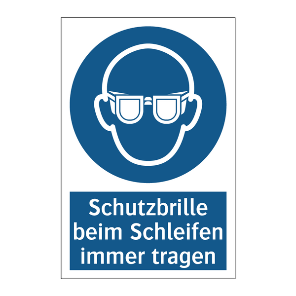 Schutzbrille beim Schleifen immer tragen