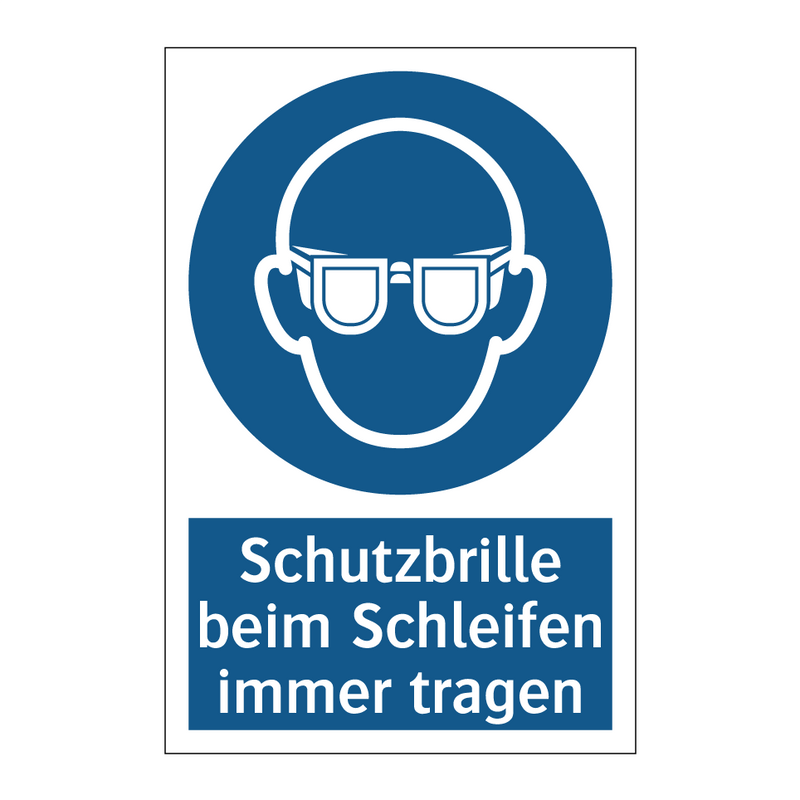 Schutzbrille beim Schleifen immer tragen
