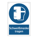 Schweißmaske tragen