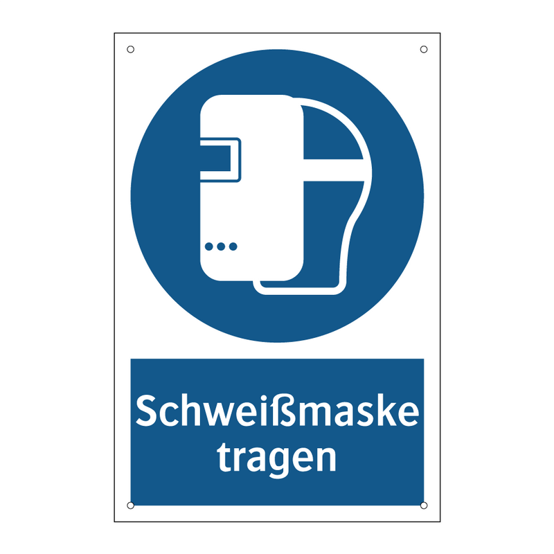 Schweißmaske tragen
