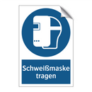Schweißmaske tragen