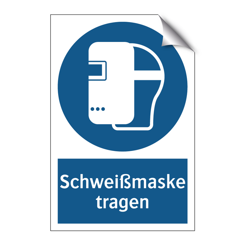 Schweißmaske tragen