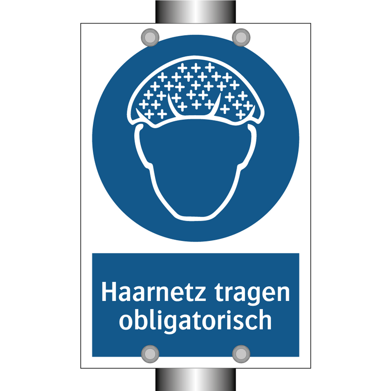 Haarnetz tragen obligatorisch