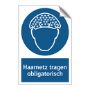 Haarnetz tragen obligatorisch