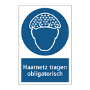 Haarnetz tragen obligatorisch