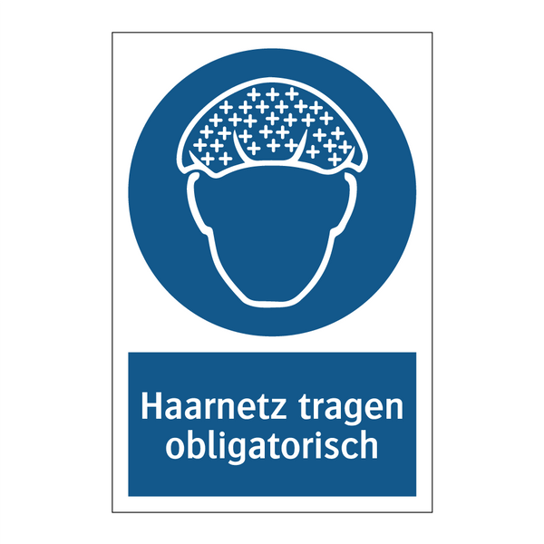 Haarnetz tragen obligatorisch