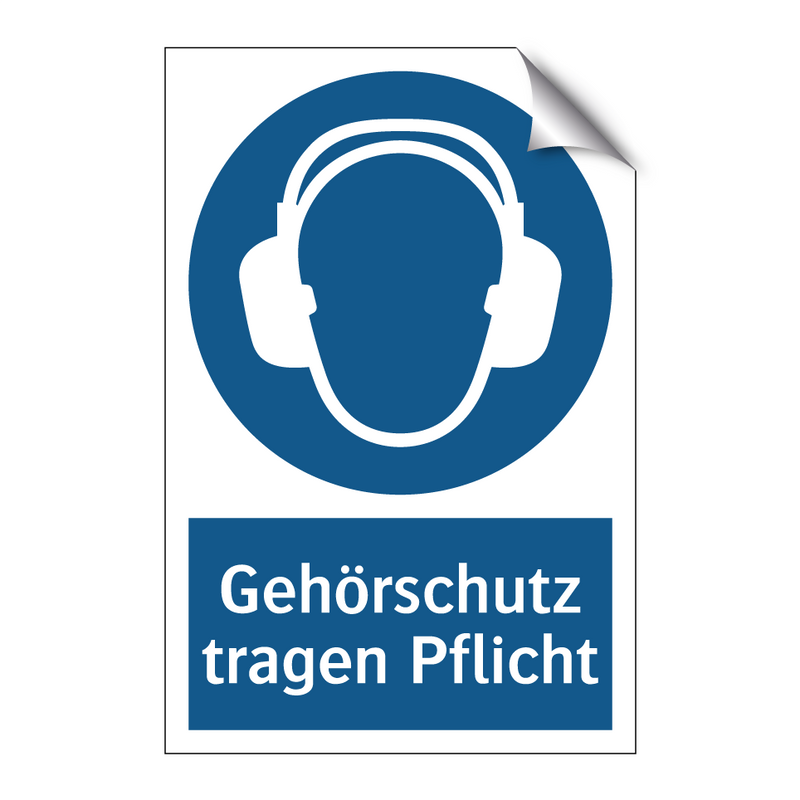 Gehörschutz tragen Pflicht