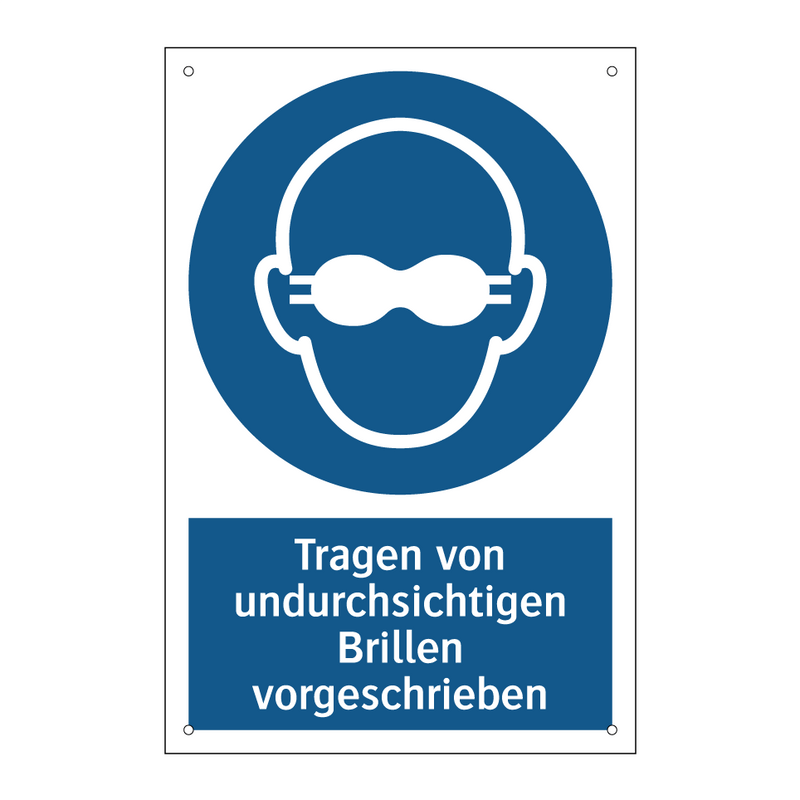 Tragen von undurchsichtigen Brillen vorgeschrieben