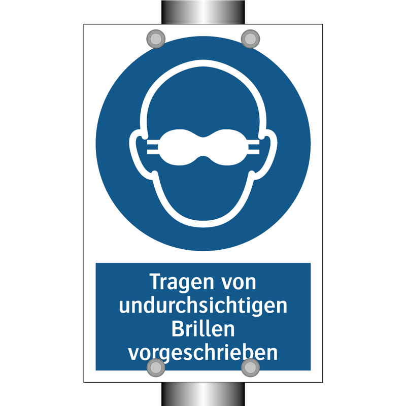 Tragen von undurchsichtigen Brillen vorgeschrieben