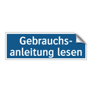 Gebrauchs- anleitung lesen