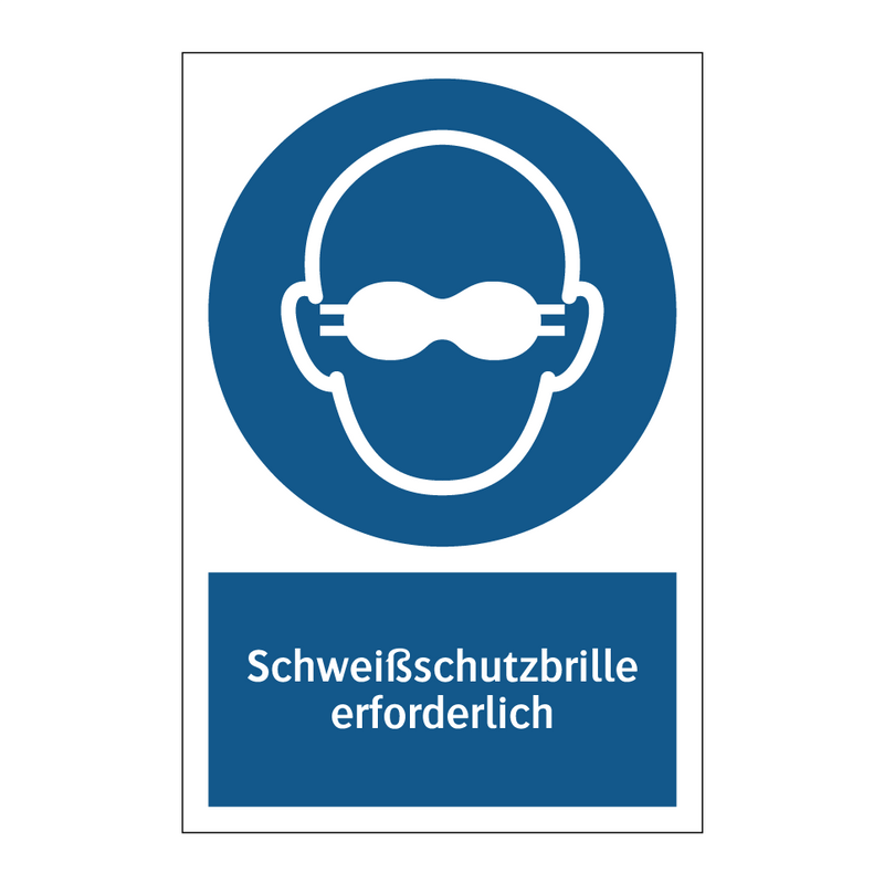 Schweißschutzbrille erforderlich