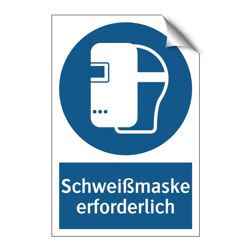 Schweißmaske erforderlich