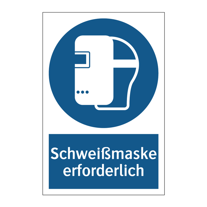 Schweißmaske erforderlich