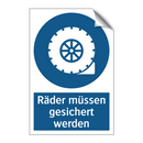 Räder müssen gesichert werden