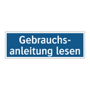 Gebrauchs- anleitung lesen