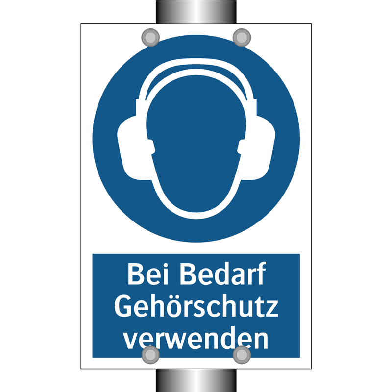 Bei Bedarf Gehörschutz verwenden