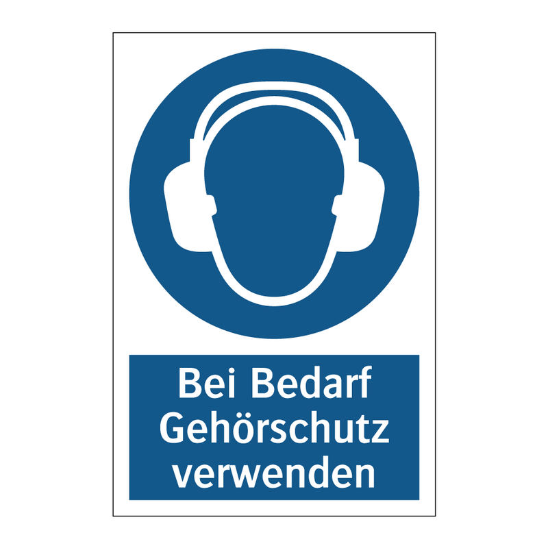 Bei Bedarf Gehörschutz verwenden