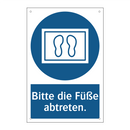 Bitte die Füße abtreten.