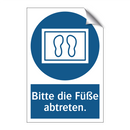 Bitte die Füße abtreten.