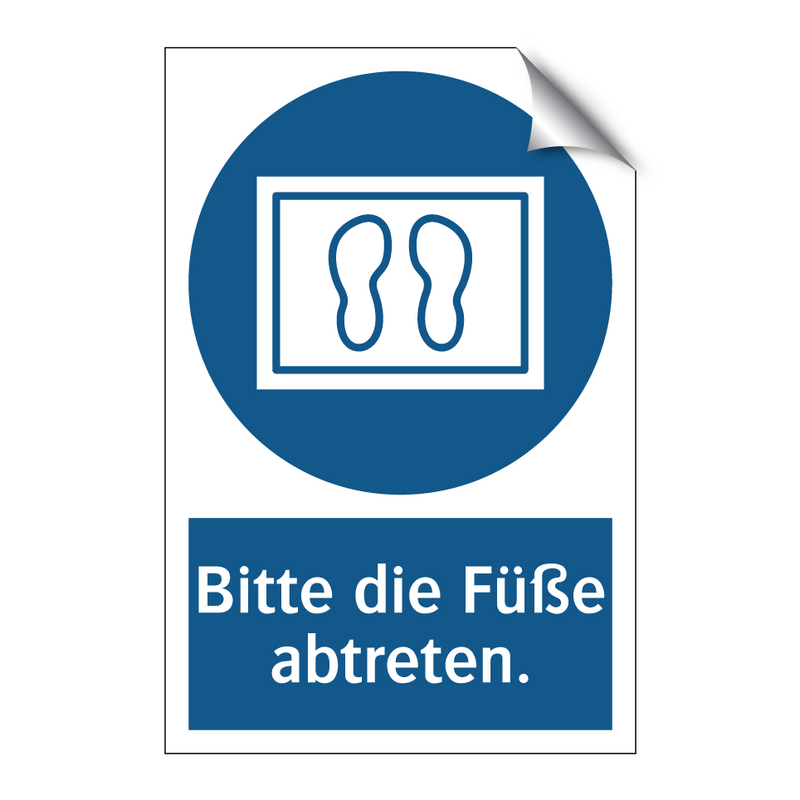 Bitte die Füße abtreten.