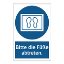 Bitte die Füße abtreten.
