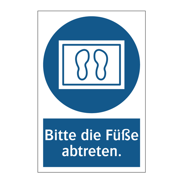 Bitte die Füße abtreten.