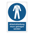 Arbeitskleidung muss getragen werden