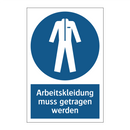 Arbeitskleidung muss getragen werden
