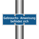 Gebrauchs- Anweisung befindet sich