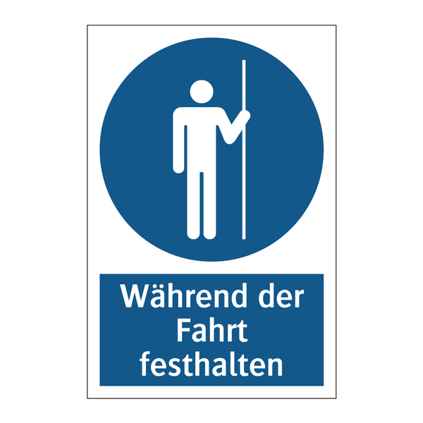 Während der Fahrt festhalten