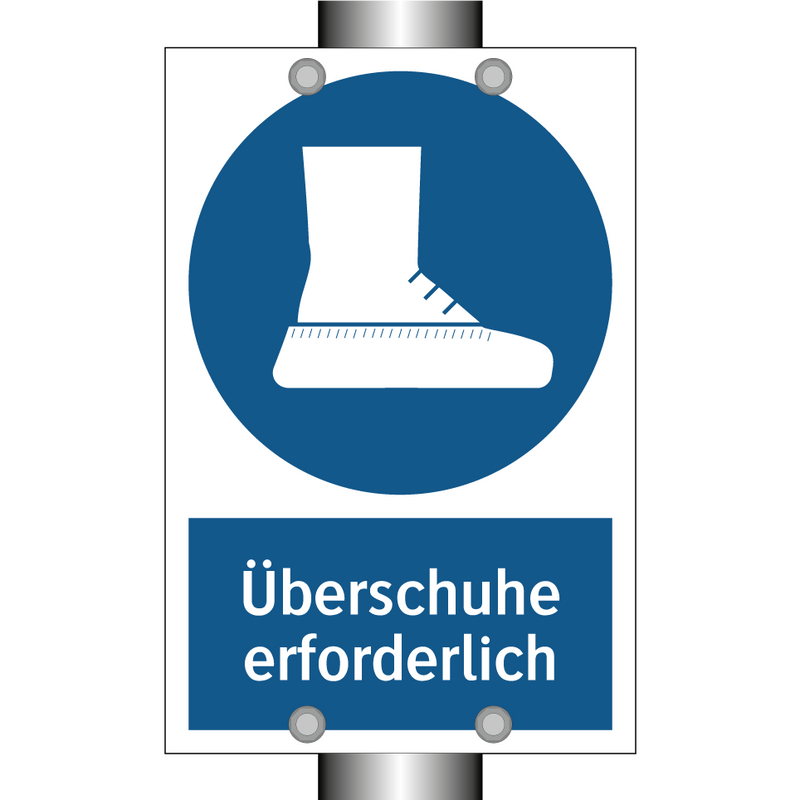 Überschuhe erforderlich