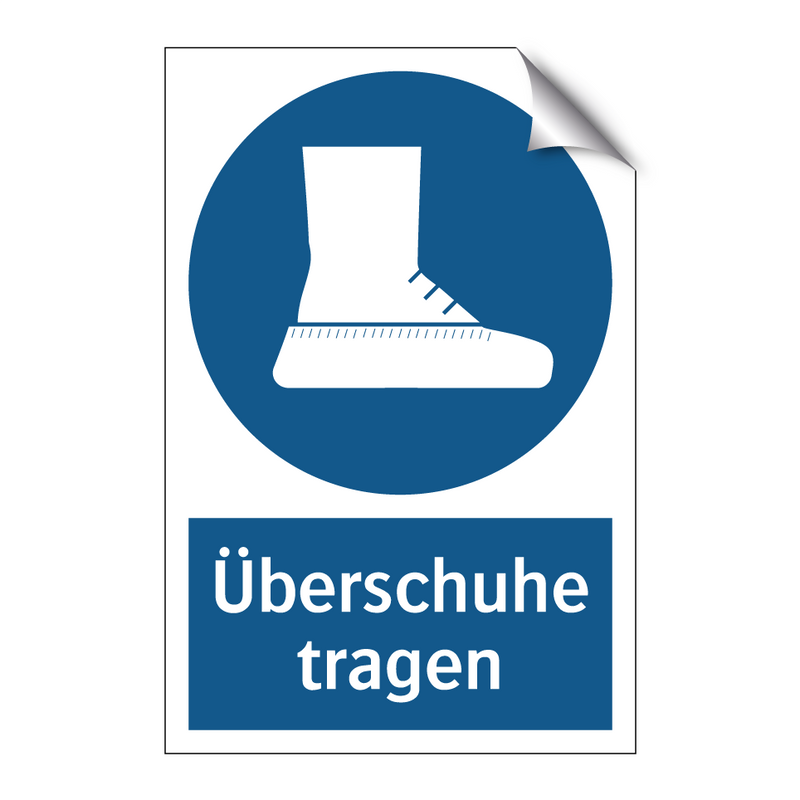 Überschuhe tragen
