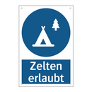 Zelten erlaubt