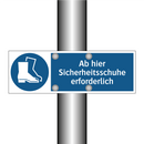 Ab hier Sicherheitsschuhe erforderlich