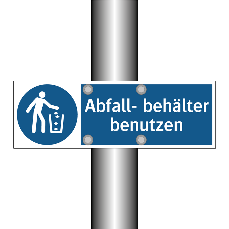 Abfall- behälter benutzen