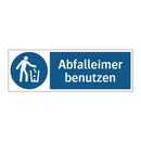 Abfalleimer benutzen