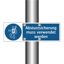 Absturzsicherung muss verwendet werden