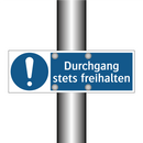 Durchgang stets freihalten
