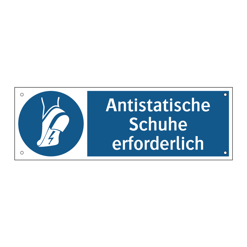 Antistatische Schuhe erforderlich