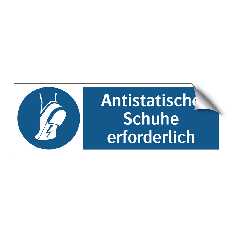 Antistatische Schuhe erforderlich