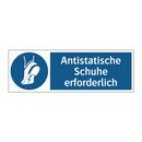 Antistatische Schuhe erforderlich