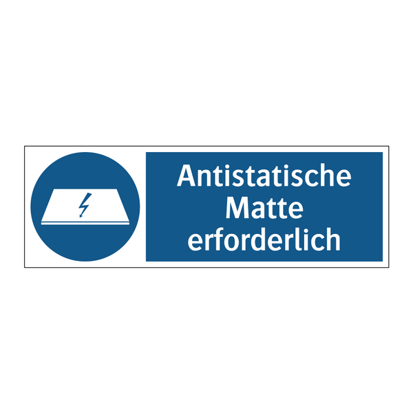 Antistatische Matte erforderlich