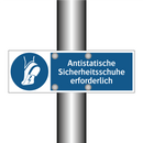 Antistatische Sicherheitsschuhe erforderlich