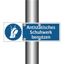 Antistatisches Schuhwerk benutzen